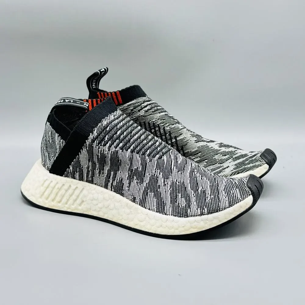 Adidas Shoes Mens 5 Black White NMD CS2 Camo Glitch Running Athletic Sneakers